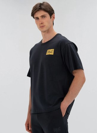 Everlast TM0166 333-1910 Classic Comfort Antrasit Bisiklet Yaka Normal Düz Erkek T-Shirt