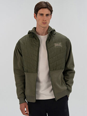 Everlast Boxing Club 2.0 Full Zip Haki Erkek Kalın Sweatshirt