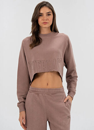 Everlast TW0089 313-Everlast Cool Relax Wmn Vizon Bisiklet Yaka Rahat Düz Kadın Sweatshırt