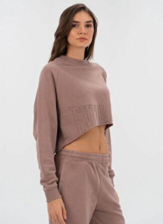 Everlast TW0089 313-Everlast Cool Relax Wmn Vizon Bisiklet Yaka Rahat Düz Kadın Sweatshırt