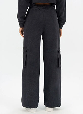 Everlast TW0091 333-Everlast Cool Relax Wmn Antrasit Lastikli Bel Regular Fit Düz Kadın Eşofman Altı