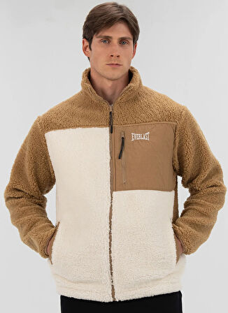 Everlast TM0110 289-Ever Winter Essentials Bej Regular Fit Düz Erkek Zip Ceket