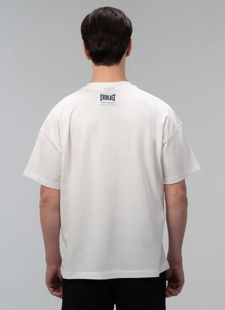 Everlast TM0172 112-Iconic Rest Oversize Beyaz Bisiklet Yaka Normal Düz Erkek T-Shirt