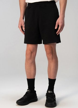 Everlast TM0109 167-Everlast Iconic Rest Siyah Lastikli Bel Normal Düz Erkek Şort