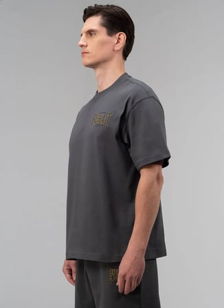 Everlast TM0158 415-Authentic Boxing 2.0 Com Gri Bisiklet Yaka Normal Düz Erkek T-Shirt