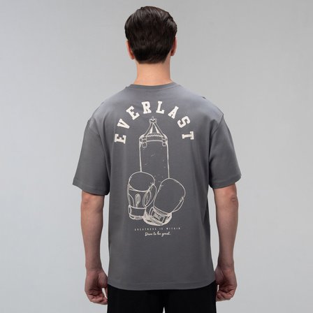 Everlast Graphic Collection Comfort Fit  Gri Erkek T-Shirt