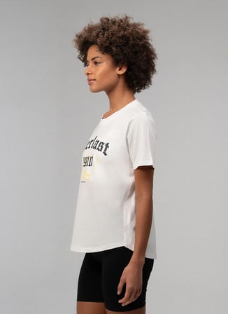 Everlast TW0106 112-Graphic Boxing Comfort Beyaz Bisiklet Yaka Normal Düz Kadın T-Shirt