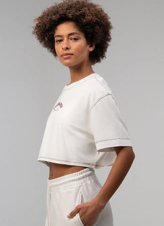 Everlast TW0116 112-Everlast Graphic Comfort Beyaz Bisiklet Yaka Normal Düz Kadın T-Shirt