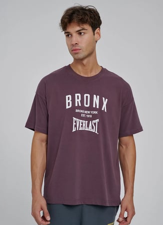 Everlast TM0204 Everlast Bronx NYC 2.0 Over Mor Düz Yaka Oversize Baskılı Erkek T-Shirt