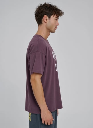 Everlast TM0204 Everlast Bronx NYC 2.0 Over Mor Düz Yaka Oversize Baskılı Erkek T-Shirt