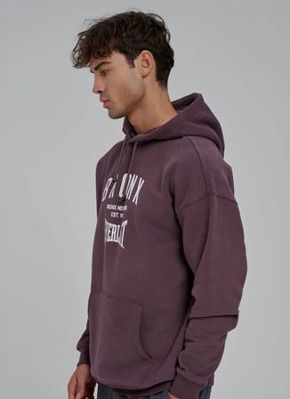Everlast TM0205 Everlast Bronx NYC 2.0 Over Mor Kapüşonlu Oversize Baskılı Erkek Sweatshirt