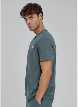 Everlast TM0215 367 - Everlast World Regular Yeşil Düz Yaka Regular Fit Baskılı Erkek T-Shirt