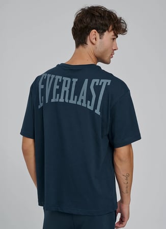Everlast TM0224 - Ever Classics 2.0 Comfort Lacivert Bisiklet Yaka Comfort Fit Baskılı Erkek T-Shirt