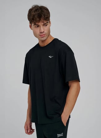 Everlast TM0224 - Ever Classics 2.0 Comfort Siyah Bisiklet Yaka Comfort Fit Baskılı Erkek T-Shirt