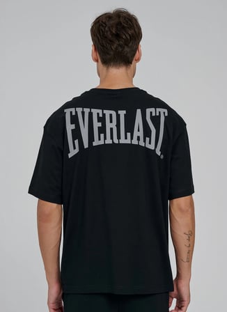 Everlast TM0224 - Ever Classics 2.0 Comfort Siyah Bisiklet Yaka Comfort Fit Baskılı Erkek T-Shirt