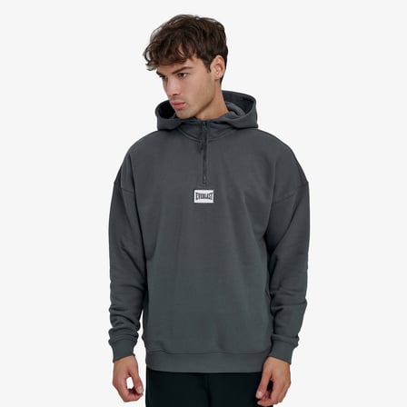 Everlast Graphic Gloves Oversize Erkek Gri Günlük Sweatshirt