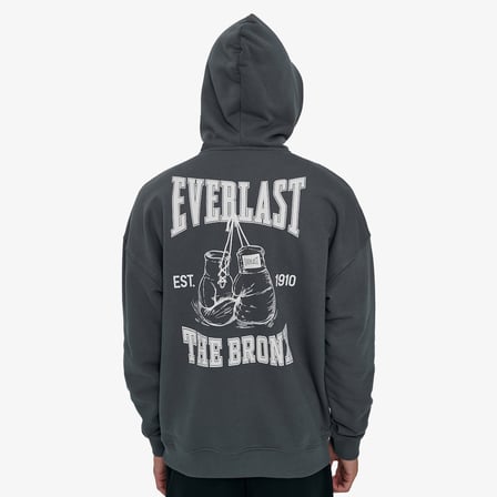 Everlast Graphic Gloves Oversize Erkek Gri Günlük Sweatshirt