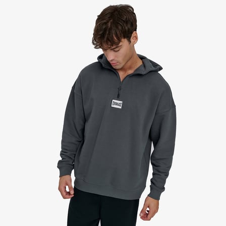 Everlast Graphic Gloves Oversize Erkek Gri Günlük Sweatshirt