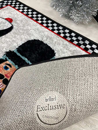 Kurşun Asker Detaylı Dekoratif Yılbaşı Paspas Ölçü 60x90