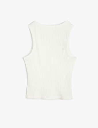 Slim Fit Kolsuz Bisiklet Yaka Basic Atlet