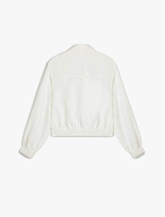 Regular Fit Fermuarlı Uzun Kollu Bomber Ceket