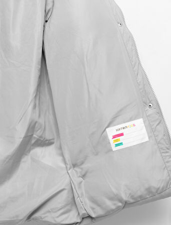 Uzun Kollu Cepli Kapitone Kapşonlu Uzun Şişme Mont