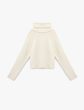 Balıkçı Yaka Uzun Kollu Triko Kazak