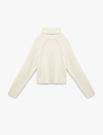 Balıkçı Yaka Uzun Kollu Triko Kazak