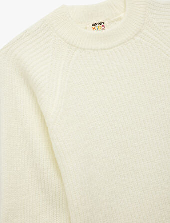 Uzun Kollu Bisiklet Yaka Basic Triko Kazak