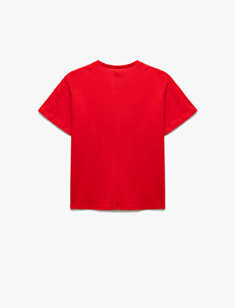 Pamuklu Atatürk Baskılı Bisiklet Yaka Kısa Kollu Tişört