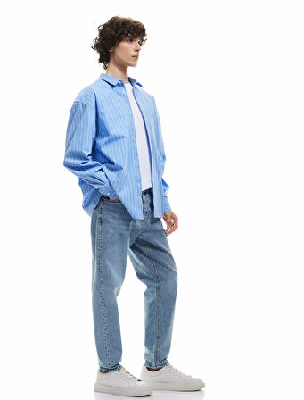 Normal Bel Pamuklu Tapered Fit Jean Pantolon - Joe Jean