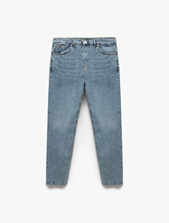 Normal Bel Pamuklu Tapered Fit Jean Pantolon - Joe Jean