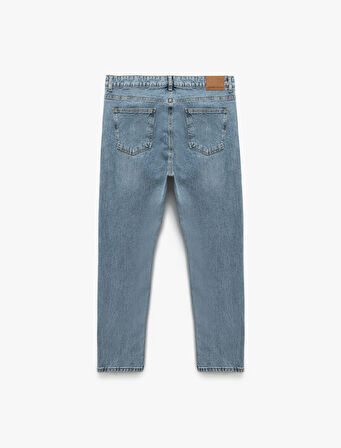 Normal Bel Pamuklu Tapered Fit Jean Pantolon - Joe Jean