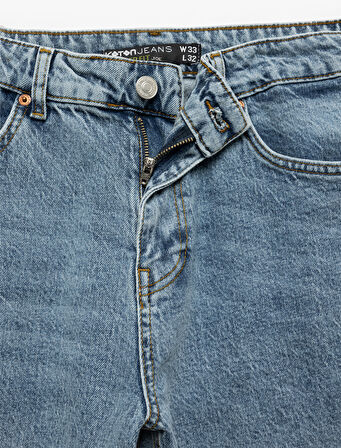 Normal Bel Pamuklu Tapered Fit Jean Pantolon - Joe Jean