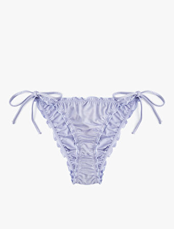 Bağlamalı Fırfırlı Bikini Altı