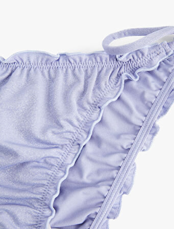 Bağlamalı Fırfırlı Bikini Altı