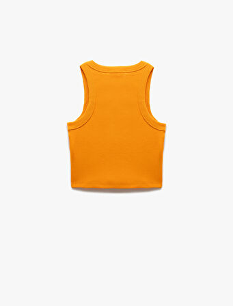 Halter Yaka Fitilli Slim Fit Crop Kadın Atlet