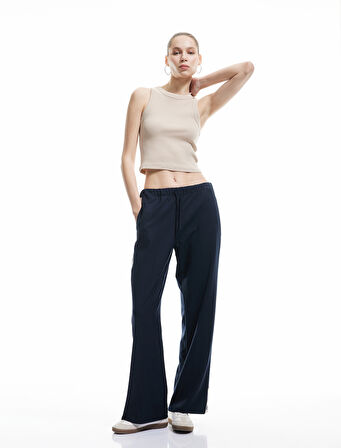Halter Yaka Fitilli Slim Fit Crop Kadın Atlet