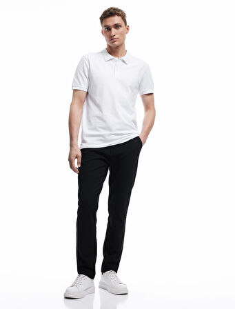 Normal Bel Cep Detaylı Slim Fit Chino Pantolon