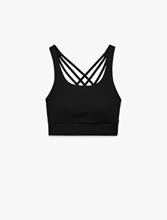 Slim Fit U Yaka Sırt Detaylı Sporcu Sütyeni