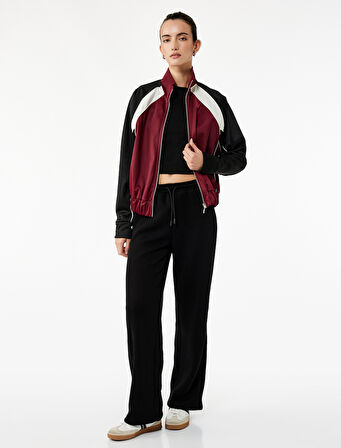 Üç İplik Beli Bağcıklı Geniş Paça Eşofman Altı