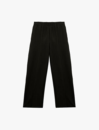 Beli Lastikli Cepli Nervür Detaylı Cepli Eşofman Altı