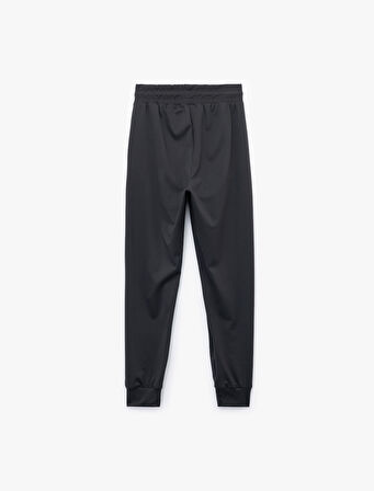 Yüksek Bel Cep Detaylı Bağcıklı Jogger Eşofman Altı