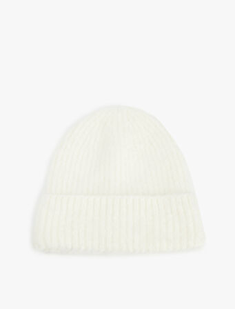 Yün Karışımlı Katlı Örgü Bere