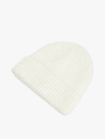 Yün Karışımlı Katlı Örgü Bere