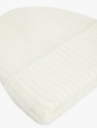 Yün Karışımlı Katlı Örgü Bere