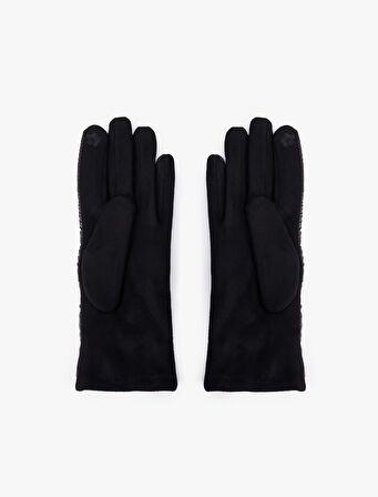 Çiçek İşlemeli Şişme Eldiven