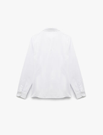 Regular Fit Klasik Yaka Uzun Kollu Poplin Gömlek