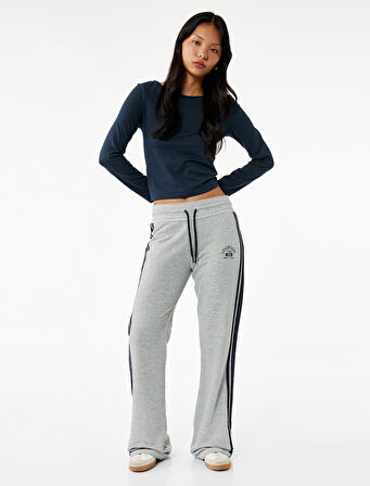 Uzun Kollu Bisiklet Yaka Pamuklu Slim Fit Basic Tişört