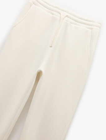 Şardonlu Cepli Beli Bağcıklı Rahat Kalıp Jogger Eşofman Altı